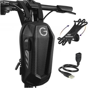 Grinada® Borsa Monopattino Elettrico Con Usb 4L Accessori Monopattino Borsello Zaino Portaoggetti Marsupio Compatibile Con Monopattino Elettrico Xiaomi Ninebot Ducati Kickscooter