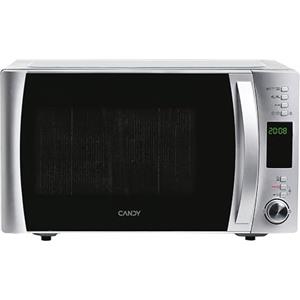 Candy COOKinAPP Forno a Microonde con Grill, 25 Litri, 900W, 40 Programmi, App Simply-Fi, Funzione ECO, Programma Defrost, Child Lock, Libera Installazione, 51,3 x 42,9 x 30,7 cm, Inox - CMXG25DCS