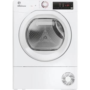 Hoover H-DRY 350 Asciugatrice 9 Kg, Pompa di Calore, Libera Installazione, Classe A++, Certificazione Woolmark, AxLxP 85x60,4x59,6, Bianca - HRE H9A2TE-S