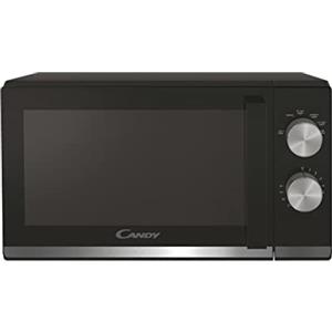 Candy Moderna Forno a Microonde 20 Litri, 700W, 6 Livelli di Potenza, Funzione Defrost, Timer e Segnale Acustico di Fine Cottura, Libera Installazione, 45,2 x 34,6 x 26,2 cm, Nero - CMW20TNMB