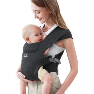 MOMTORY Marsupio Neonato Ergonomico, MOMTORY Marsupio, 3-12kg Portabebè per Neonati Extra Morbido ed Ultraleggero,Neonati a Bambini con Chiusura Uncino & Asola per Un Facile Regolazione