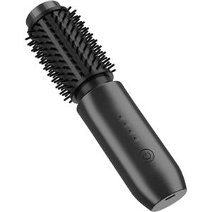 Leeko Thermal Brush Senza Fili, Spazzola Arricciacapelli Senza Fili da 40mm,4 Temperature Ferro Arricciacapelli, Pettine Spazzola Termica per Capelli (nero)