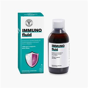 Unifarco Immunofluid 200ml - Integratore alimentare per il sistema immunitario con Echinacea, Zinco e Selenio