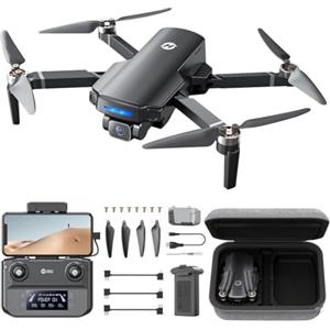 Holy Stone HS360S GPS Drone con Telecamera 4K per Adulti Principianti, RC quadcopterr con 3KM FPV Trasmissione, Motore Brushless, Follow Me, Ritorno a Casa Intelligente, Trasmissione 5G, meno di 249g
