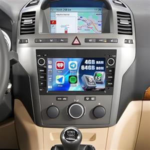 SIXWIN 8 Core 4+64G Android 15 Autoradio per Opel Corsa d/Astra h/Zafira b/Meriva con CarPlay/Android Auto/DSP, 7'' HD Touchscreen Schermo con WiFi Navigatore Bluetooth 5.0 USB FM RDS(Nero)