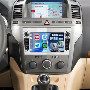 SIXWIN 8 Core 4+64G Android 15 Autoradio con CarPlay/Android Auto/DSP per Opel Corsa d/Astra h/Zafira b/Meriva,7 Pollici HD Touchscreen Schermo con WiFi Navigatore Bluetooth 5.0 USB FM RDS(Argento)