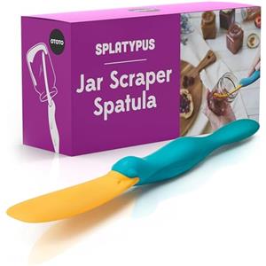 OTOTO Splatypus Spatola Silicone per Barattoli - Gadget Cucina Divertenti - Spatola Crepes Senza BPA, 100% Sicura per Alimenti - Coltello da Burro e Marmellata per Scavare e Raschiare