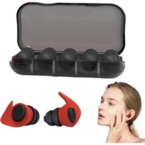 Genérico Tappi Orecchio Dormire - Blocco Rumore Silicone NRR 40-60 Db | Residenze Student Progettate, Antirrussare, Studio, Lettura, Lavoro Fabbrica | Riutilizzabili, Lavabili