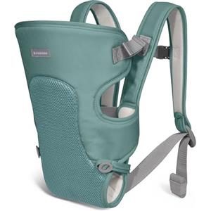 Kikka Boo KikkaBoo Marsupio Neonato Estivo 0-36 Mesi MYRA, Ergonomico, 3 Posizioni, Spallacci regolabili, Traspirante, Leggero, fino a 9 kg, Menta