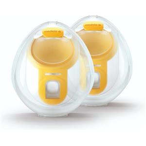 Medela Coppe Raccoglilatte Hands-Free, Compatibili con Tiralatte Elettrici Freestyle Flex e Swing Maxi, 1 Set con 2 Coppe, Bianco