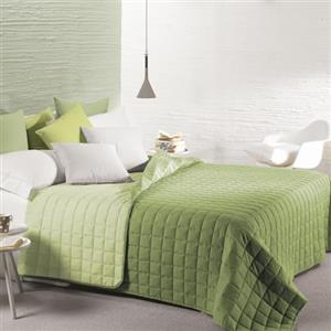 Caleffi - Copriletto-trapuntato Modern Tinta Unita Singolo Verde