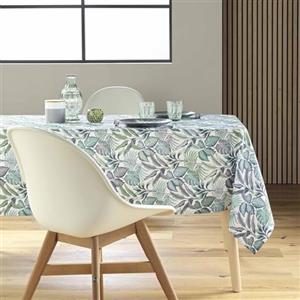 Douceur d'Intérieur, Tovaglia rettangolare (145 x 240 cm) Stylis Verde, Poliestere Stampato