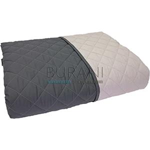 Caleffi - Copriletto Trapuntato Primaverile per letto Matrimoniale - MIX colore Antracite Tinta Unita in Cotone