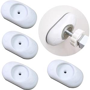 WUBAYI Protezione da parete per cancello di sicurezza, 4 pezzi, estensione del cancello per scale per cancello del bambino, protezione da parete (semi rotondo)
