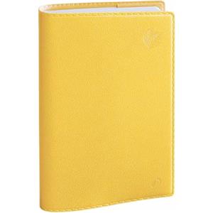 Quo Vadis - 1282297Q - Linea: Eurotextagenda - Diario scolastico 2023-2025, Giornaliera, 12 Mesi, Agosto-Luglio, 12x17cm, Carta riciclata, Copertina Colore giallo in Equology, multilingua