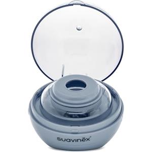 Suavinex sterilizzatore portatile per ciucci con luce UV, elimina il 99% dei germi in 3 minuti, funziona con batterie o USB,senza agenti chimici, ottimo per viaggiare, Duccio Blu