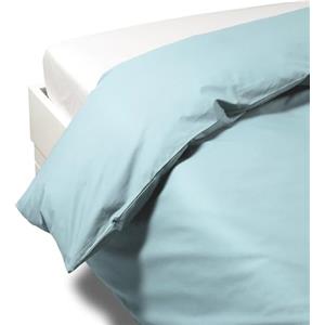 Caleffi 1003594 Percalle Sacco Completo Copripiumino per Matrimoniale Letto, Acqua