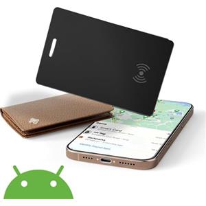 TDTOD Air Tracker Android Carta Wallet Tracker Thin 1.8MM,Smart Tracker Tag GPS Localizzatore Chiavi Compatibile con Trova Dispositivo(Solo Android) Bluetooth tracker per Portafogli, Passaporti (Nero)