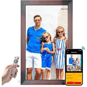 KODAK Cornice Digitale Foto 21.5 Pollici, Cornice Foto Digitale WiFi, FHD IPS Screen, 32GB Memoria, Cornice Elettronica Foto Condividi di Foto e Video via App/USB, Auto-Rotazione, Sensore di Movimento