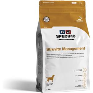 SPECIFIC Struvite Management - Alimento secco per cani adulti 12 kg, aiuta a sciogliere i calcoli di struvite con basso contenuto di magnesio e fosforo