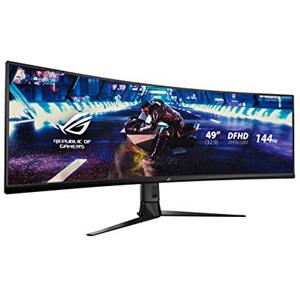 Asus ROG STRIX XG49VQ Monitor da Gaming Curvo da 49" DFHD 3840x1440, 4 ms, Fino a 144 Hz, 125% sRGB, DP, HDMI, USB3.0, FreeSync 2 HDR, AuraSync