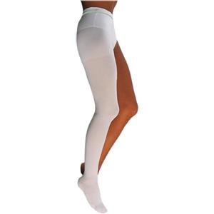 Scudovaris Monocollant Antitrombo Destro Medio - Compressione Graduata, Maglia Traspirante, Foro d'Ispezione, Bianco, Misura 3 (M)