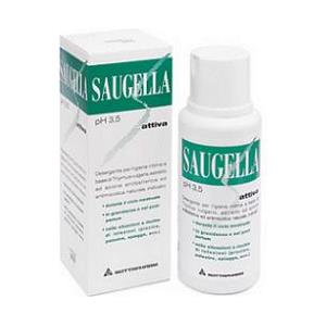 Saugella Attiva - Detergente Intimo Femminile 250 ml con Estratti Naturali di Timo e Salvia