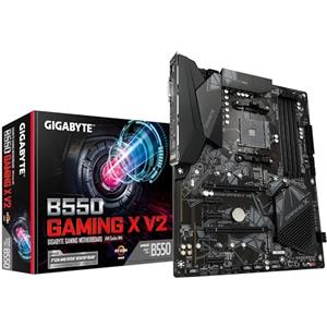 GIGABYTE B550 Gaming X V2 Scheda madre - CPU AMD Ryzen 5000, VRM a 10+3 fasi, fino a 4733 MHz DDR4, 1xPCIe 4.0 + 1xPCIe 3.0 M.2, LAN 1GbE, USB 3.2 Gen 2