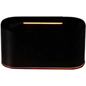 QOXEZY Diffusore di aromi a fiamma da 220 ml, con luce LED a 7 colori, umidificatore a nebbia fredda per oli essenziali, deodorante per ambienti effetto camino, per camera da letto, soggiorno, ufficio