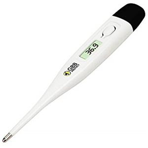 GearbyBear Termometro digitale 2 in 1, medico orale per adulti, febbre, bambini, sonda a contatto della temperatura rettale ascellare, veloce preciso, commutabile C/F