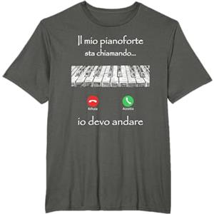 Regalo Per Pianista Regalo Pianista Amore Il Mio Pianoforte Sta Chiamando Maglietta