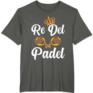 Padel Regali Divertenti Padelista Giocatori Padel Divertente Re del Padel Maglietta