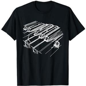 Magliette per pianoforte Regali per pian Pianoforte Maglietta