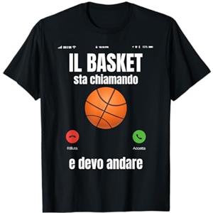 Design Basket Pallacanestro Basket Divertente Pallacanestro Pallone Maglietta
