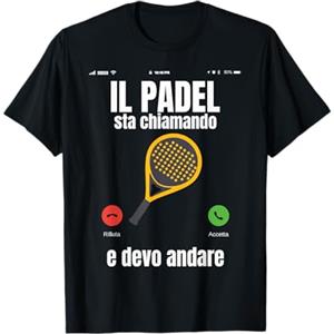 Abbigliamento Padel Racchetta Padel Divertente Giocatore Paddle Racchetta Chiama Maglietta
