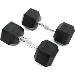 BILDER - Coppia Manubri Palestra 10 Kg, Forma Esagonale e Impugnatura Antiscivolo, Set Pesi Palestra e per Allenamento a Casa per Tonificazione e Riscaldamento, Set Manubri Resistenti e Salvaspazio