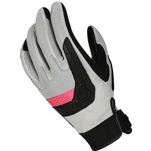 Macna Guanti da moto Congra da donna M Grigio/Rosa