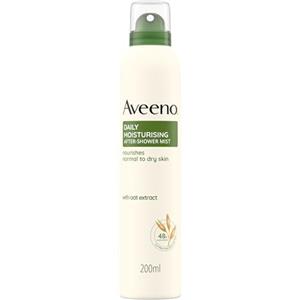 Aveeno Daily Moisturising Spray Dopo-Doccia, Crema corpo idratante in spray con Avena, Crema corpo spray per pelli secche e sensibili, Spray corpo senza profumo, 200 ml