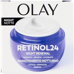 Olay Retinol 24 Crema Viso Notte Idratante, Cura della Pelle con Vitamina E Antiossidante. Skin Care Notturna Anti-Età: Leviga, Rinnova e Idrata, 50ml