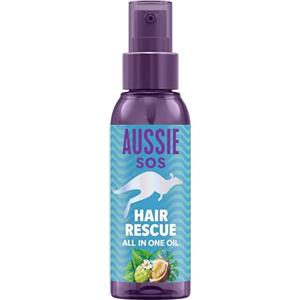 Aussie SOS Hair Rescue Olio Ricostituente per Capelli Tutto In Uno 100ml Per Districare E Lisciare I Capelli Mantenendoli Idratati Fino A 100 Ore, Formula Vegana