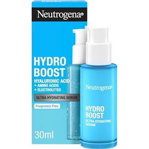 Neutrogena Hydro Boost Siero Ultra Idratante, Siero viso Acido Ialuronico leggero e ad assorbimento rapido, Face serum per una pelle luminosa e una barriera cutanea più forte, 1 x 30 ml