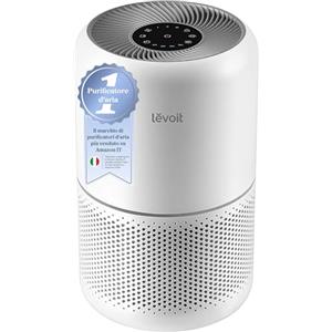 LEVOIT Purificatore d'Aria, Filtro HEPA per Allergie e Asma, Fino a 44m², 24dB, Depuratore Rimuove 99,97% di Polvere Pollini Peli Muffe Fumo Odori, Modalità di Sonno&Timer, per Casa Uffcio