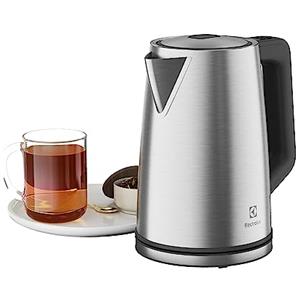 Electrolux Create 5 E5K1-6ST, Bollitore Elettrico 1,7 L, Funzione Turbo e Mantenimento Caldo, Controllo Preciso della Temperatura, Spegnimento Automatico, Design Elegante e Compatto, Acciaio Inox