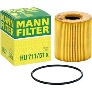 Mann Filter MANN-FILTER HU 711/51 x Filtro dell'olio - per Autovetture + veicoli commeriali