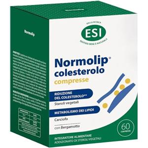 ESI Normolip 5 Forte - Integratore per il Controllo del Colesterolo con Berberis Aristata e Riso Rosso Fermentato - 60 Compresse