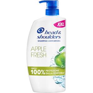 Head & Shoulders Shampoo Antiforfora Apple Fresh 1000ml con Dosatore, Uso Quotidiano. Fino al 100% Protezione dalla Forfora, Clinicamente Testato. Tutti i Tipi di Capelli. Freschezza, Profumo di Mela