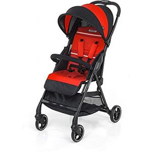 Foppapedretti Piùleggero Top4 Passeggino Leggero e Compatto, utilizzabile dalla nascita, pesa solo 4.2 Kg (peso senza accessori), Rosso (Red)