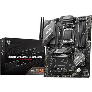 MSI B650 GAMING PLUS WIFI Scheda Madre, ATX - Supporta AMD Ryzen 7000 Series, AM5-14+2 Duet Rail VRM, DDR5 Memory Boost 6400+MHz/OC, 2 x PCIe 4.0 x16, 2 x M.2 Gen4, Wi-Fi 6E