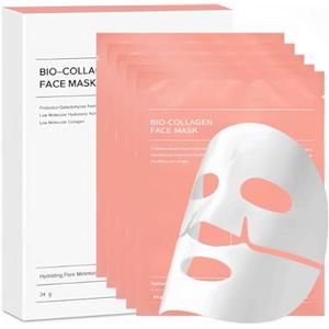YZ&YL Bio Collagen Real Deep Mask, 5 pezzi Maschere Collagene Viso Overnight, Collagen mask, Idratazione Intensa, affinamento dei pori, trattamento delle rughe