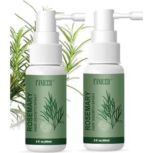 Yagaspantery Spray per Capelli al Rosmarino,Hair Root Serum,Olio al Rosmarino Per La Crescita Dei Capelli Sani e Forti,Nutre Il Cuoio Capelluto,Crescita Dei Capelli (2X 60ml)